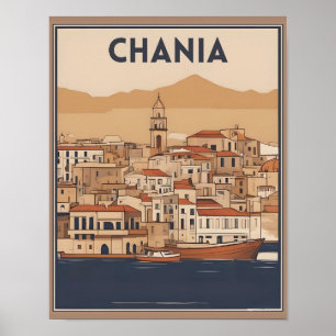  Chania City Souvenirs Kreta Griekenland reis Poster