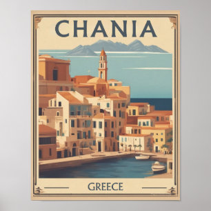  Chania City Souvenirs Kreta Griekenland reis Poster