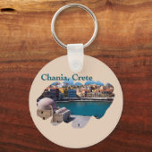 Chania, Kreta: Venetian Harbour Sleutelhanger (Voorkant)