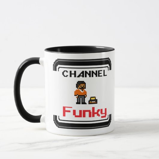 Channel Funky Pixel Art Mug (Gauche)