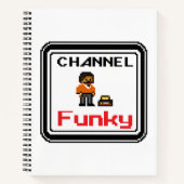 Channel Funky Pixel Art Spiral Carnet (Devant)