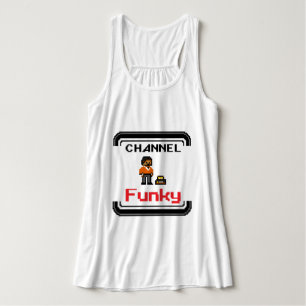 Channel Funky Pixel Art T-Shirt Tanktop