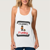 Channel Funky Pixel Art T-Shirt Tanktop (Voorkant)