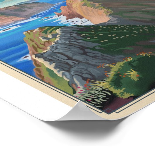 Channel Islands National Park Litho Poster d'artis (Coin)