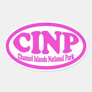 Channel Islands National Park roze ovale sticker