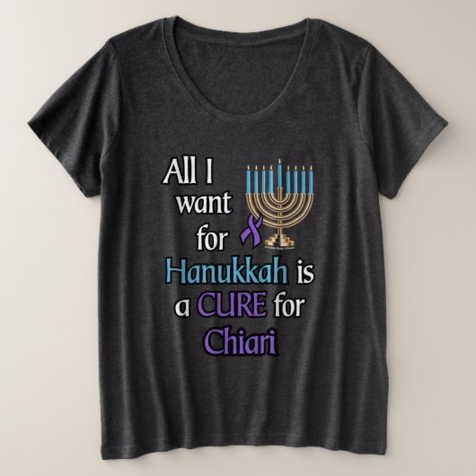 Chanoeka... Chiari Grote Maat T-shirt (Design voorkant)