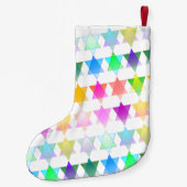 Chanoeka Collage en Rainbow Stars Kleine Kerstsok (Achterkant)