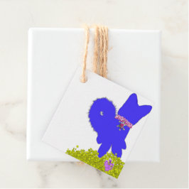 Chanoeka dreidel gelt en blauwe hond vakantie kaar bedankjes labels