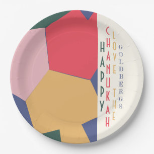 Chanoeka Dreidel Tijd Papieren Bordje