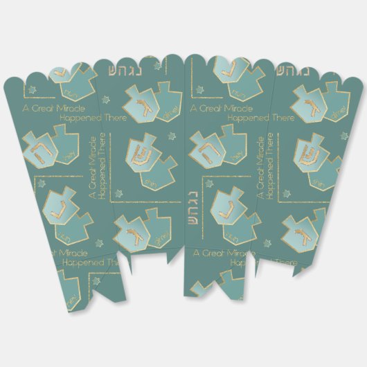 Chanoeka een groot wonder bedankdoosjes (Ongevouwen)