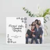 Chanoeka en moderne kerstkaart (Staand voorkant)