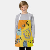 Chanoeka Happy Glitzy Art Schort (Gedragen)