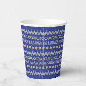 Chanoeka Hug Sameach 8 oz. Papieren Bekers (Rechts)