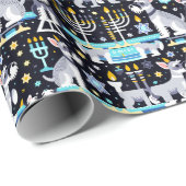 Chanoeka inpakpapier (Rol Hoek)