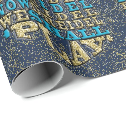 Chanoeka inpakpapier "O Dreidel Dreidel..." (Rol Hoek)