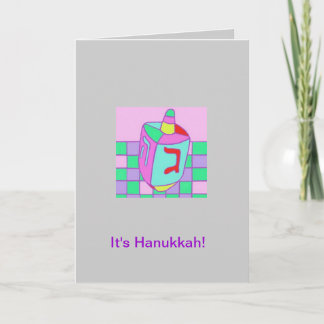 Chanoeka-kaart: "Dreidel" Feestdagen Kaart