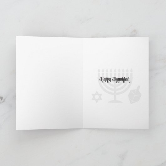 Chanoeka Lichten - Chanoeka Kaart (Binnen)