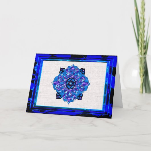 Chanoeka Mandela Feestdagen Kaart (Voorkant)