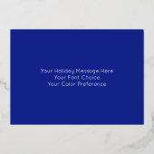 Chanoeka Menorah Waterverf Liefde en Licht Folie Feestdagenkaart (Achterkant)