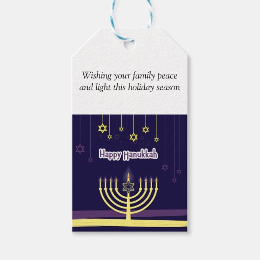 Chanoeka partij levert cadeau Labels Cadeaulabel (Voorkant)