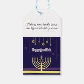 Chanoeka partij levert cadeau Labels Cadeaulabel (Achterkant)