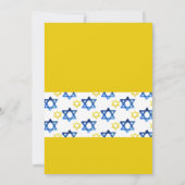 Chanoeka Party Waterverf Star of David Kaart (Achterkant)