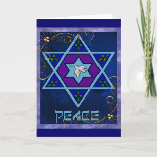 Chanoeka Peace Art Feestdagen Kaart