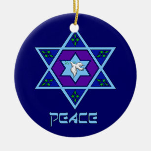 Chanoeka Peace Art Keramisch Ornament
