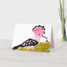 Chanoeka roze dreidel gelt en hop feestdagen kaart