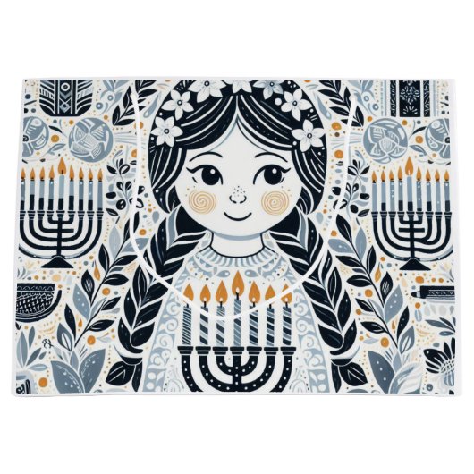 Chanoeka Sameach Celebration Gift Bag: Haal de Groot Cadeauzakje (Voorkant)