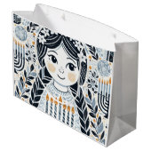 Chanoeka Sameach Celebration Gift Bag: Haal de Groot Cadeauzakje (Achterkant Gekanteld)