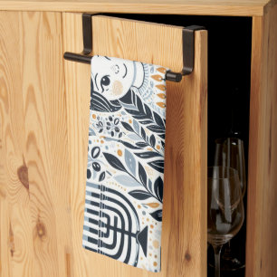 Chanoeka Sameach Glow Keukenhanddoeken: Infuseer u Theedoek