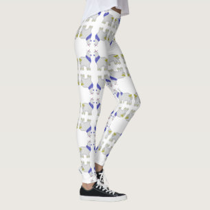 Chanoeka Schattige Alpaca Feliz Janucá Leggings