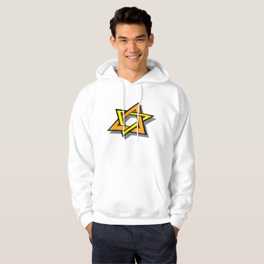 Chanoeka Star Mannen Hoodie (Voorkant volledig)