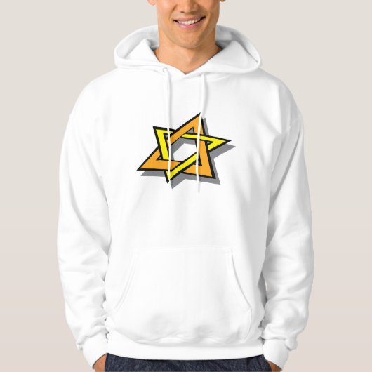 Chanoeka Star Mannen Hoodie (Voorkant)