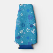 Chanoeka sterren gezellig flesjeskoeler (Voorkant)