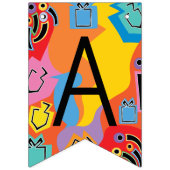 Chanoeka Swallowtail Banner Dancing Dreidels (Derde vlag)