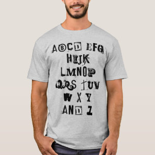Chanson Alphabet (Lettres Perdues) T-shirt Homme
