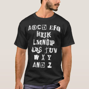 Chanson Alphabet (Lettres Perdues) T-shirt Homme