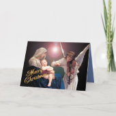 "Chanson carte de Noël religieuse d'anges" (Devant)