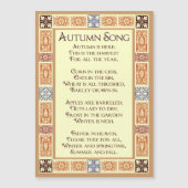 Chanson d'automne Harvest Art Magnet (Devant)