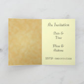 Chanson d'automne Thanksgiving Poem Invitation Car (Intérieur)