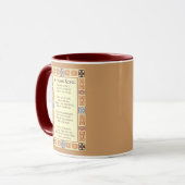 Chanson d'automne Thanksgiving Poem Mug (Devant gauche)