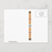 Chanson d'automne Thanksgiving Poster Carte postal (Dos)