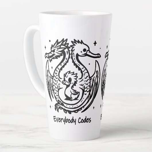 Chanson de Canards et Dragons Latte Mug (Angle gauche)
