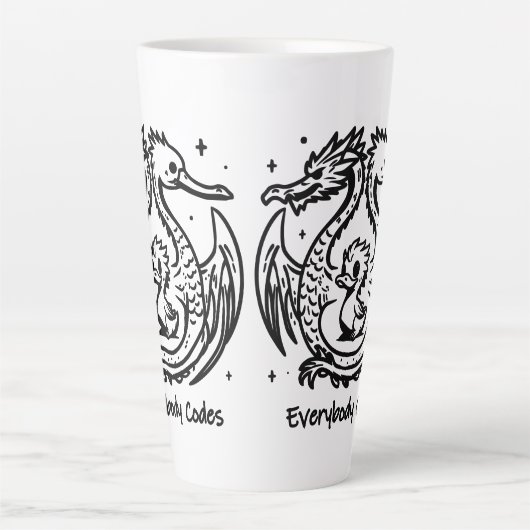 Chanson de Canards et Dragons Latte Mug (Devant)