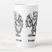 Chanson de Canards et Dragons Latte Mug (Devant)