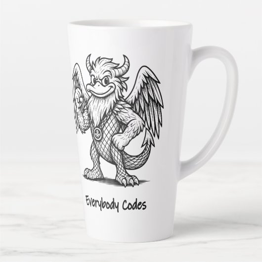 Chanson de Canards et Dragons Latte Mug (Droite)