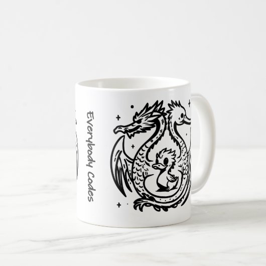 Chanson de Canards et Dragons Mug (Devant droit)