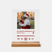Chanson de Noël Plaque Couple Memento (Recto)